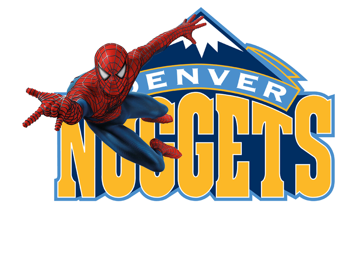 Denver Nuggets Spider Man Logo vinyl decal